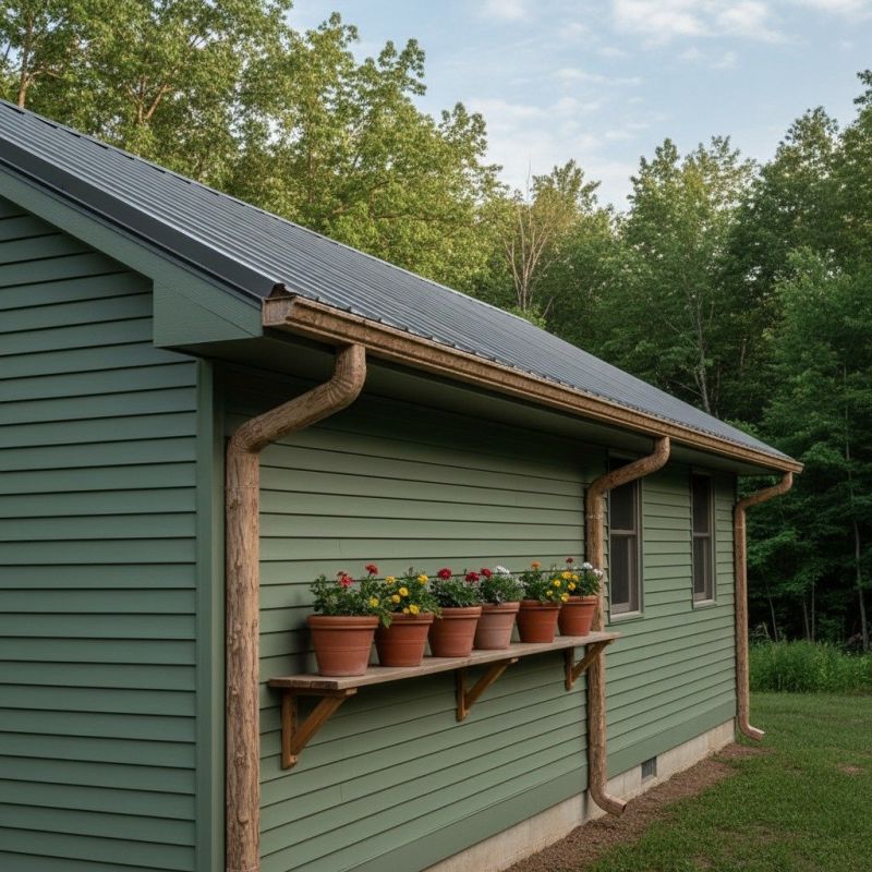 Wood Gutter Installation